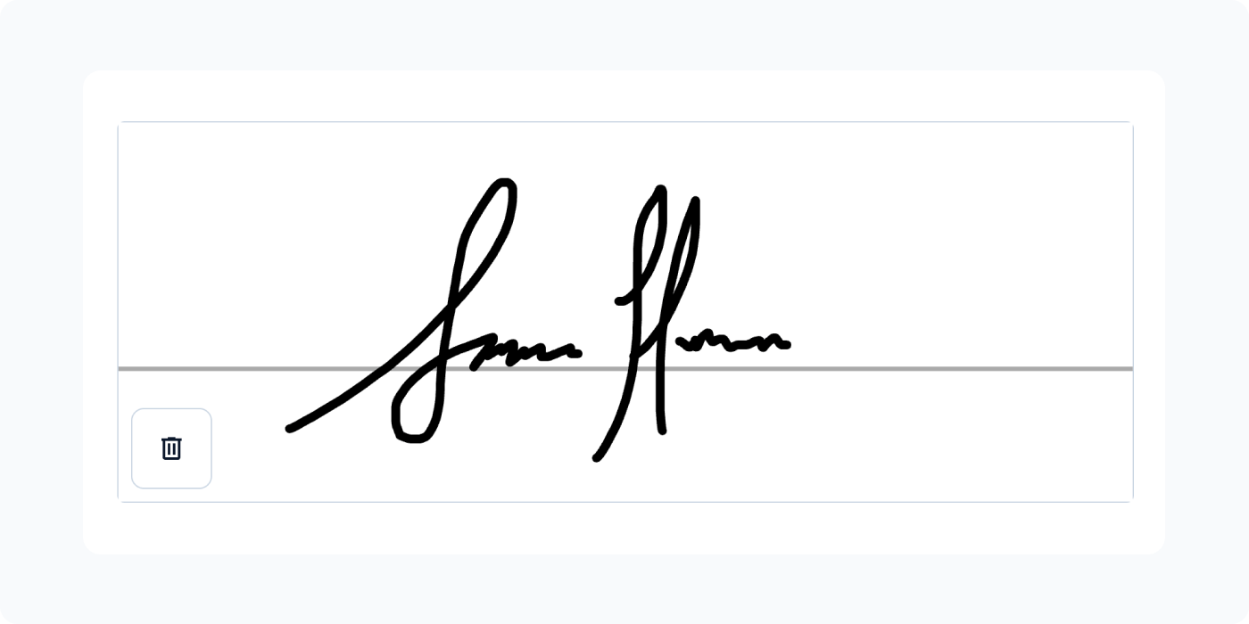 Web Forms signature widget